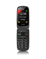 Beafon Sl720 Silver Line, Teléfono Plegable Con Teclas Grandes, Negro