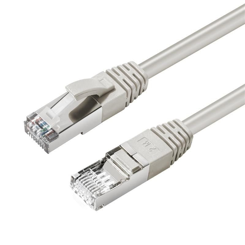 Cat6a S/Ftp 15m Grey Lszh Shielded Network Cable, Lszh,