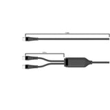 1-In-2 Pd100w Usb-C To  Usb-C2 Splitter Cable, 1,55