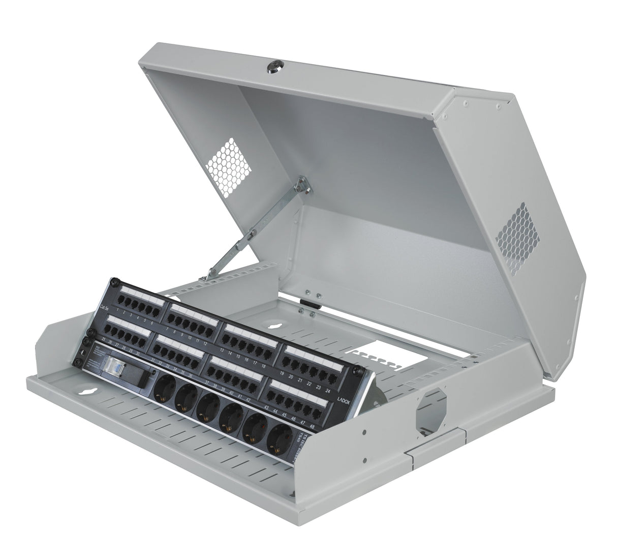 19" 3u+5u= 8u Rack Wall Mount  537 X 475 X 146mm - White