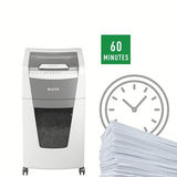 EAN 4002432124138 - Leitz 80160000 triturador de papel Microcorte 55 dB 22 cm Gris, Blanco imagen 9