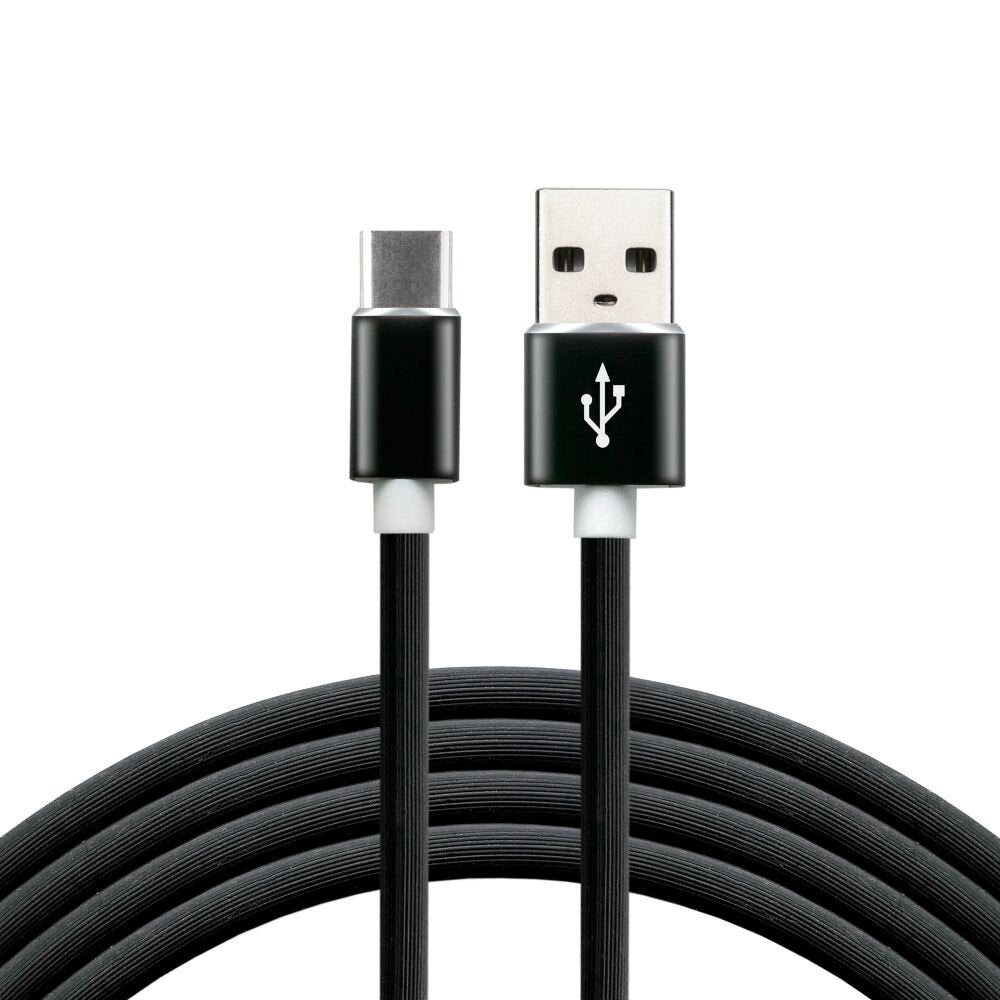 Everactive Cable Usb-C 1m - Negro, Silicona, Soporte De Carga Rápida, 3a - Cbs-1cb