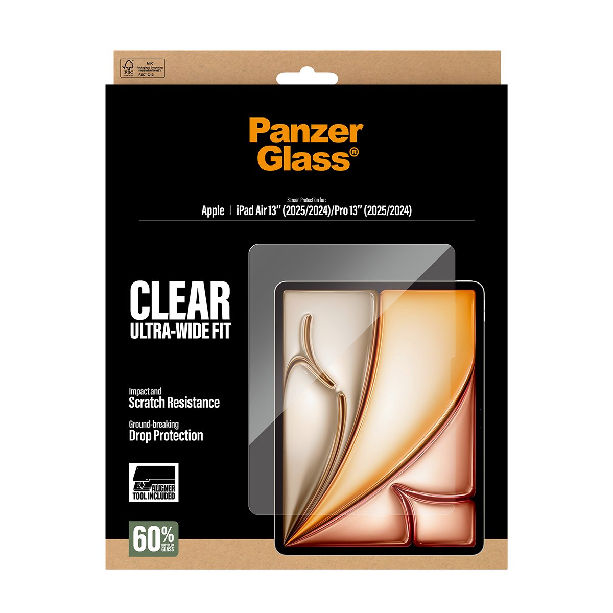 EAN 5715685030680 - PanzerGlass ® Screen Protector iPad Air 13" (2024-2026) | Pro 13" (2024-2025) | Ultra-Wide Fit w. Fastfit imagen 3