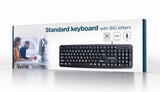 EAN 8716309118880 - Gembird KB-US-103 teclado USB QWERTY Inglés de EE. UU. Negro imagen 2