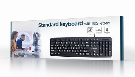 EAN 8716309118880 - Gembird KB-US-103 teclado USB QWERTY Inglés de EE. UU. Negro imagen 2