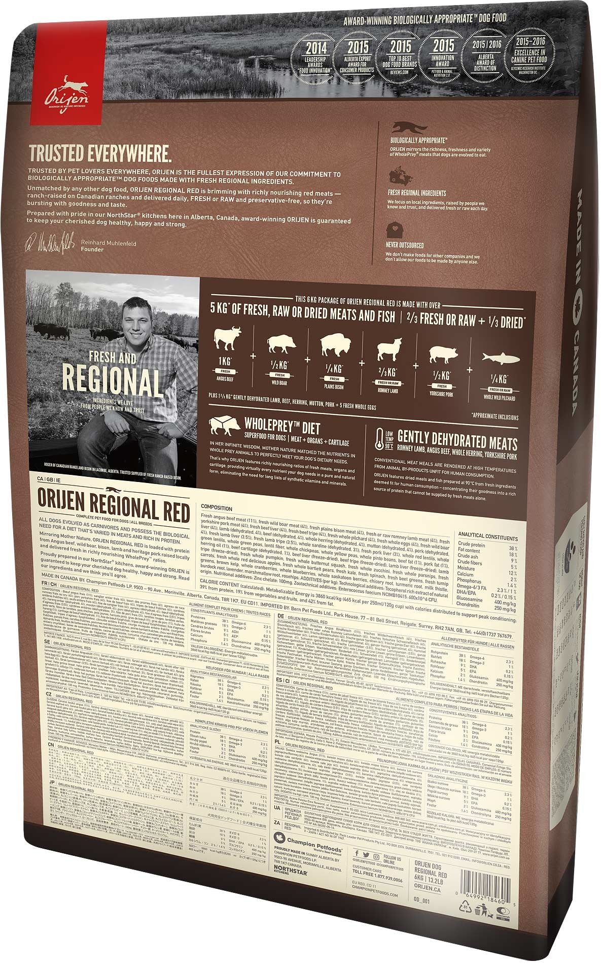 Orijen Regional Red Adult 11.4 Kg