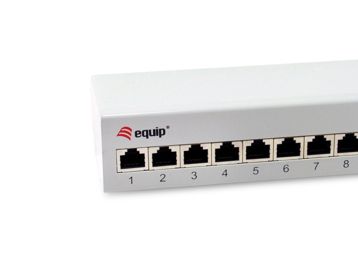 Equip Patchpanel 12x Rj45 Cat6a Ftp 1he Premium Gris Claro