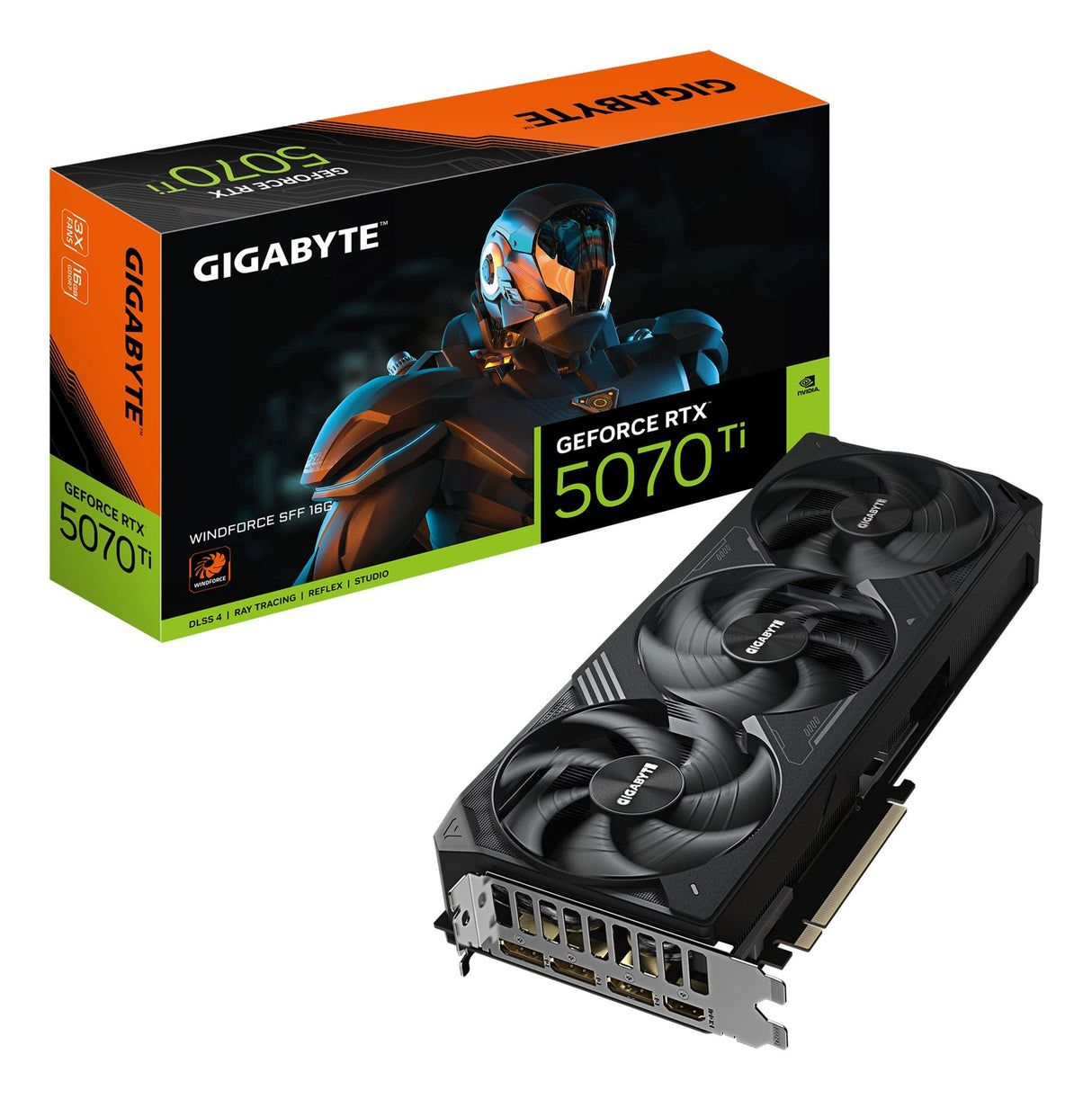 EAN 4719331356002 - GIGABYTE GeForce RTX 5070 Ti WINDFORCE SFF 16G imagen 1