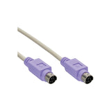 Inline Ps/2 Cable Macho A Macho Gris / Violeta 2m