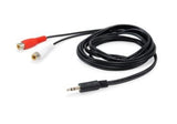 Equip Cable De Audio Jack M / 2x Rca H, 2,50m