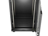 Lanberg Rack Cabinet 19" Free-Standing 24u 600x600 Flat Pack With Glass Door Lcd Negro V2