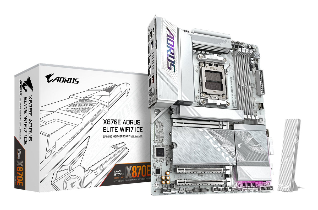 Ga-X870e A Elite Wifi7 Ice (Am5) (D)