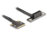 Delock Adapter Mini Pcie Stecker Zu Pcie 3.0 X1 Buchse 90° Gewinkelt Mit Cable 20 Cm