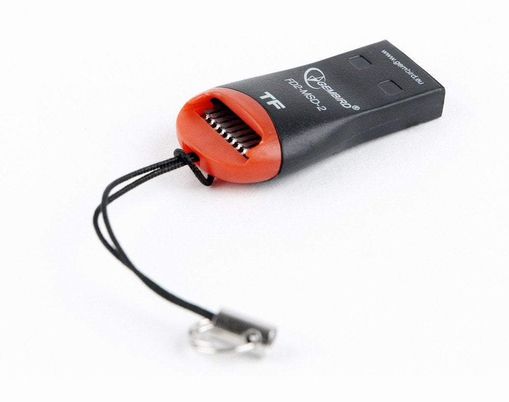 EAN 8716309107174 - Gembird FD2-MSD-3 lector de tarjeta USB 2.0 Negro, Rojo imagen 4