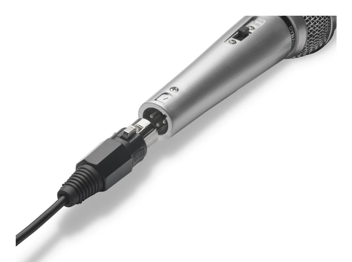 Hama Jam Star Microfono Dinamico - Cable 3m - 100hz - Jack 3.5mm - Cardioide - 600 Ohm - 170x52x52mm - Plata