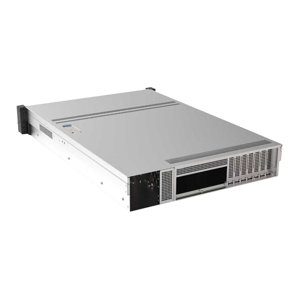 Caja Rack 19" Unykach 2u Sin Fuente Negro Plata 8 Bahias Hot Swap 2xusb3.0