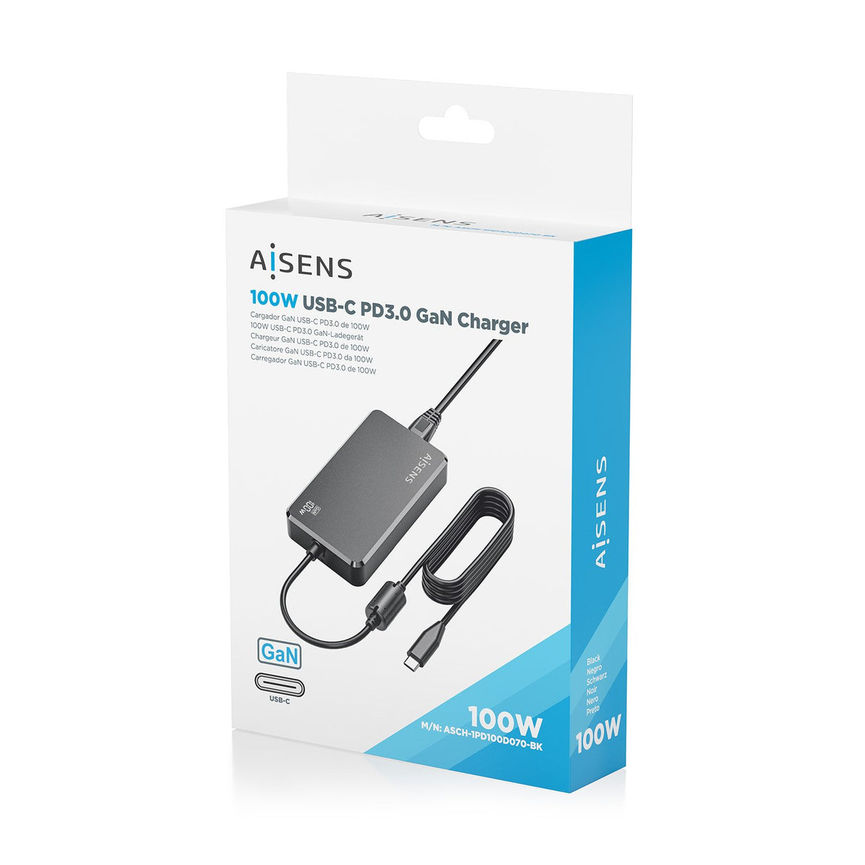 EAN 8435739903872 - AISENS ASCH-1PD100D070-BK adaptador e inversor de corriente Interior imagen 7