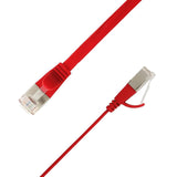 Flat U/Ftp Cat6a Red 5m Awg 32/7, Pvc, 1 85x6mm Stp-Fl6a-00500-Rd