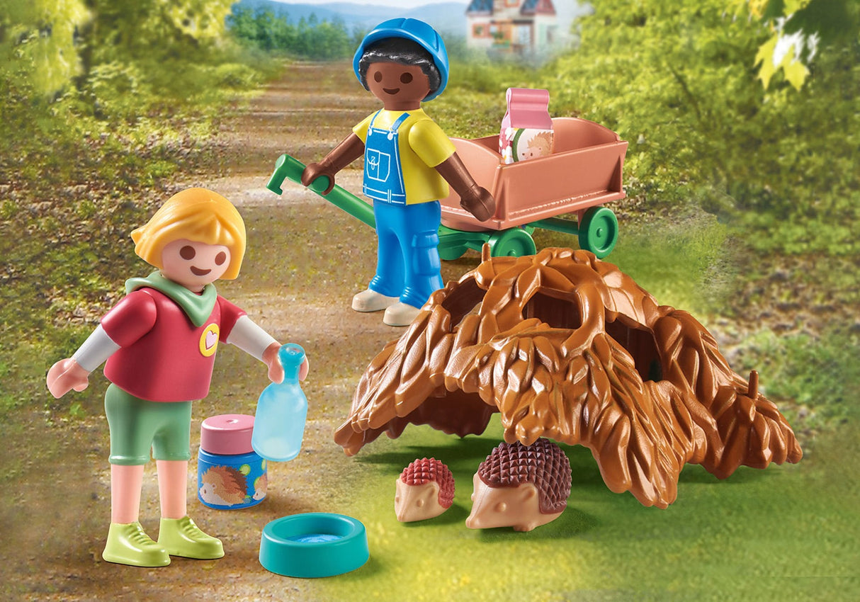 Playmobil 71512 City Life Cuidando A La Familia De Los Erizos