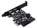 Silverstone  Ec04-E: Tarjeta Pci-E 1x Con 2 Salidas Usb 3.0 Trasera Y Dos Usb 3.0 Internas