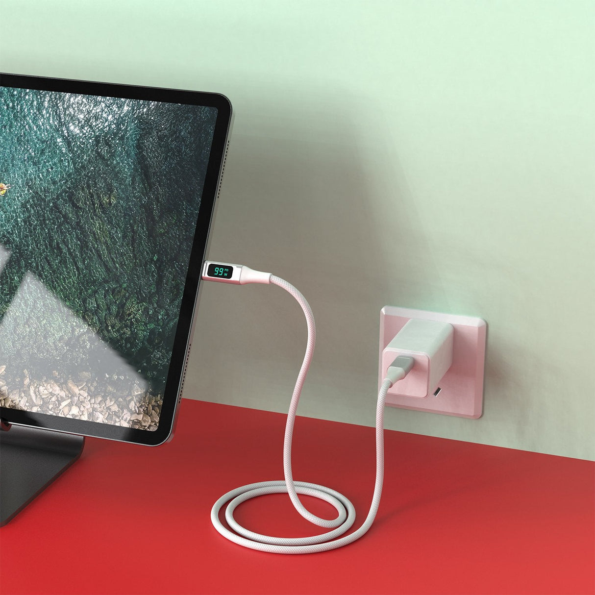 4smarts Cable Usb-C -> Usb-C Digitcord 100w 1,5m Blanco