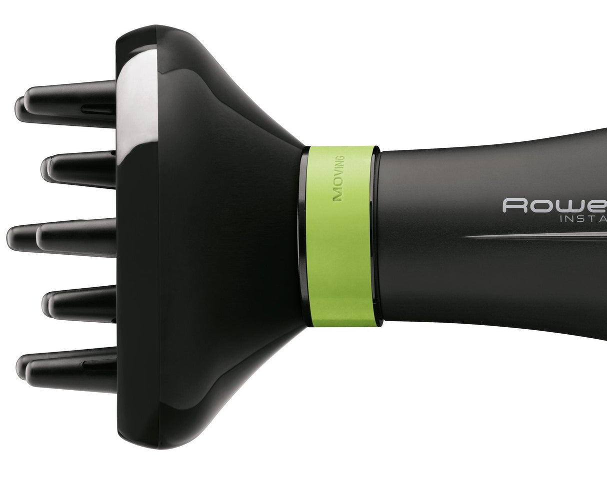 Secador De Pelo  Rowenta Eco Intelligence Cv 6030, Negro/Verde Cv 6030