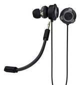 Auricular De Boton Gaming Gxt 406 Pine Multiplataforma Negro Trust Estuche Protector/ Micrófono De Brazo Extraible