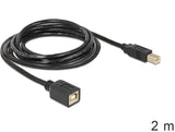 Delock Cable De Extensión Usb 2.0 B Macho> B Hembra 2 M