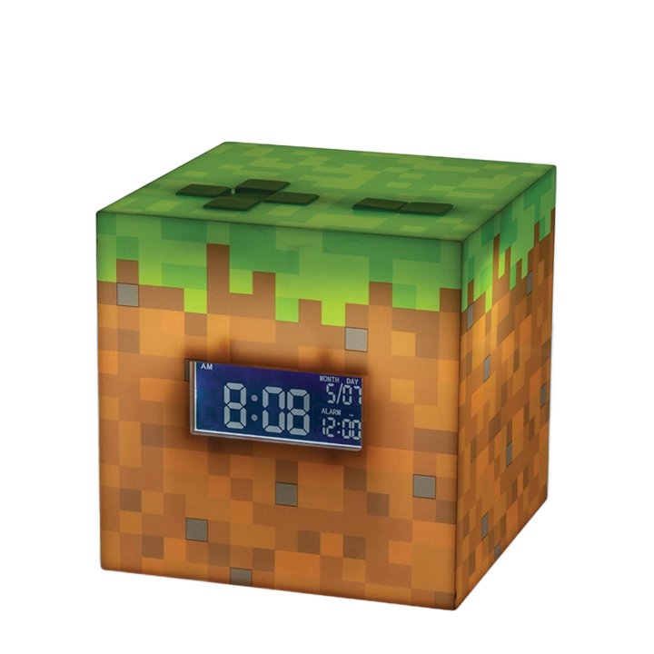 Lampara Despertador Paladone Minecraft Bloque