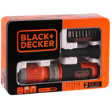 Destornillador Inalámbrico Black+Decker Bcf603c-Qw, 3,6 Voltios Naranja/Negro, Batería De Iones De Litio 1,5 Ah Bcf603c-Qw