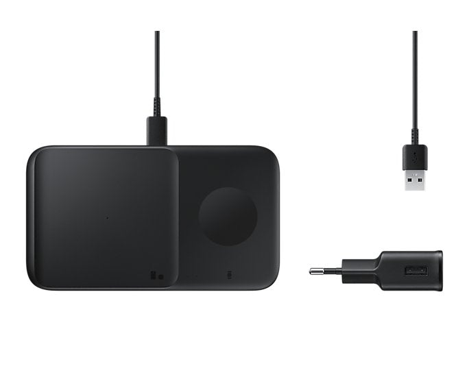 Cargador Inalámbrico Samsung Duo Sin Adaptador Ep-P4300 Negro