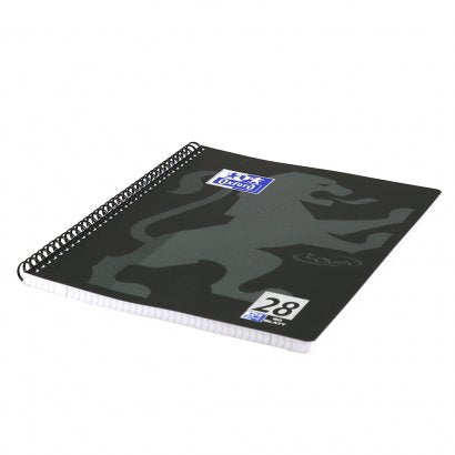 Oxford 400121610 Cuaderno Y Block A4+ 160 Hojas Negro, Gris