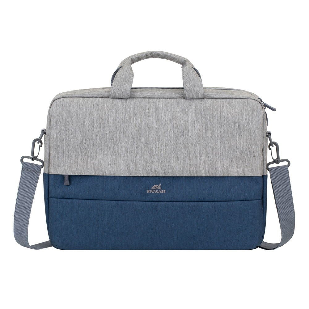 Rivacase 7562 Gris / Azul Oscuro Antirrobo Mochila Para Portátil 15.6