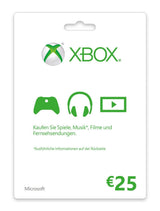 Ms Esd Gift Card Xbox Live Agency Online 25 Euro