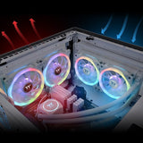 Thermaltake Swafan 12 Rgb Radiador Fan Tt Premium Edition White (3-Fan Pack) Cl-F145-Pl12sw-A