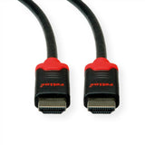 Roline 10k Hdmi Ultra High Speed Cable, St St, Schwarz, 5 M