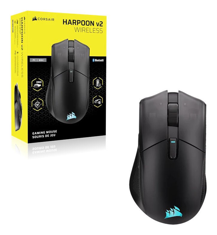 Raton Corsair Gaming Harpoon V2 Wireless Rgb Negro Ch-9311110-Ww