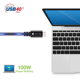 Techly Icoc Musb40-Cmcm08 Cable Usb 4.0 Usb-C A Usb-C Thunderbolt 4 Pd M/M 80cm