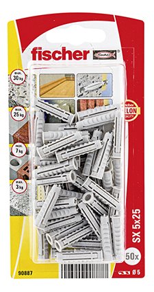 Blister Taco Fischer Sx Ø5x25mm K Nv 50 Unid. 567821