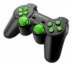 EAN 5901299947173 - Esperanza EGG107G mando y volante Negro, Verde USB 2.0 Gamepad Analógico/Digital PC, Playstation 3 imagen 1