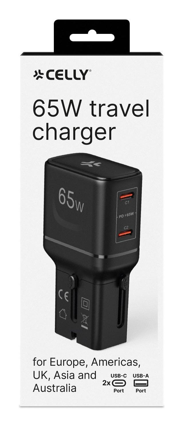 EAN 8021735224556 - Celly MULTIPLUGSL65W cargador de dispositivo móvil Auriculares, Smartphone, Tableta Negro Corriente alter imagen 6