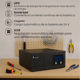Extralink Ex.31148 Adaptador E Inversor De Corriente Auto 1600 W Negro