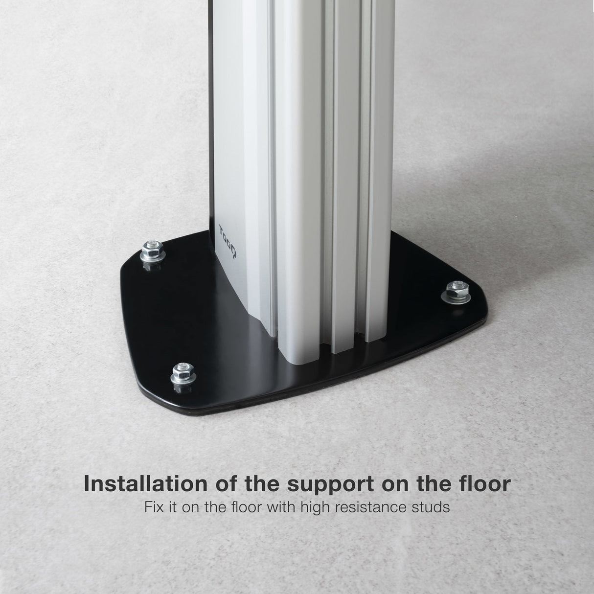 Tooq Soporte De Pantalla De Suelo Fijo 37"-70" - Peso Max 50kg - Vesa 600x400mm