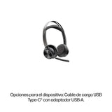 EAN 0198415336521 - HP Poly Voyager Focus Auriculares Inalámbrico y alámbrico De mano Car/Home office Bluetooth Base de carga imagen 8