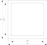 Siemens 5tg1321 Delta Style Rahmen 1fach ** Titanwei 82x82mm