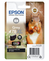 Tinta Epson Squirrel Singlepack Grey 478xl Claria Photo Hd Ink C13t04f64010