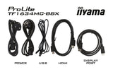 EAN 4948570118342 - iiyama ProLite TF1634MC-B8X pantalla para PC 39,6 cm (15.6") 1920 x 1080 Pixeles Full HD LED Pantalla tác imagen 10