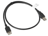 EAN 5901969413779 - Lanberg CA-USBE-10CC-0007-BK cable USB USB 2.0 0,7 m USB A Negro imagen 2