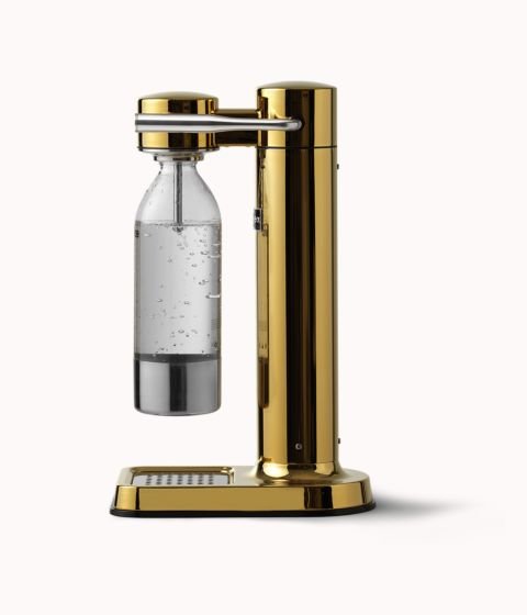 Dispensador De Agua Aarke Carbonator 3 Brass Gold Acero Inoxidable