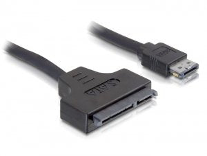 EAN 4043619844029 - DeLOCK SATA cable, 0.5m cable de SATA 0,5 m eSATAp Negro imagen 1